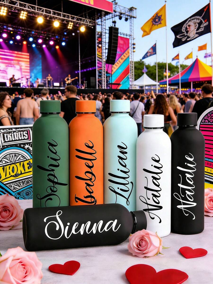 Personalizovana šolja/boca za kafu i sokove od nerđajućeg čelika, sportska boca za vodu, 500ml/17oz