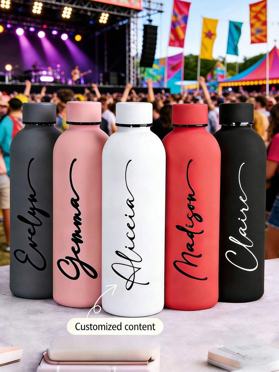 Personalizovana šolja/boca za kafu i sokove od nerđajućeg čelika, sportska boca za vodu, 500ml/17oz