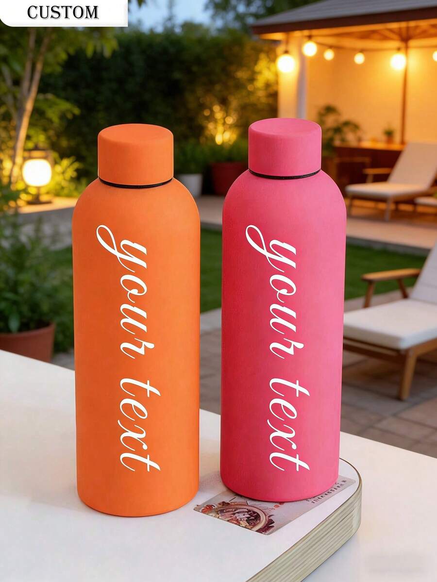 Personalizovana šolja/boca za kafu i sokove od nerđajućeg čelika, sportska boca za vodu, 500ml/17oz