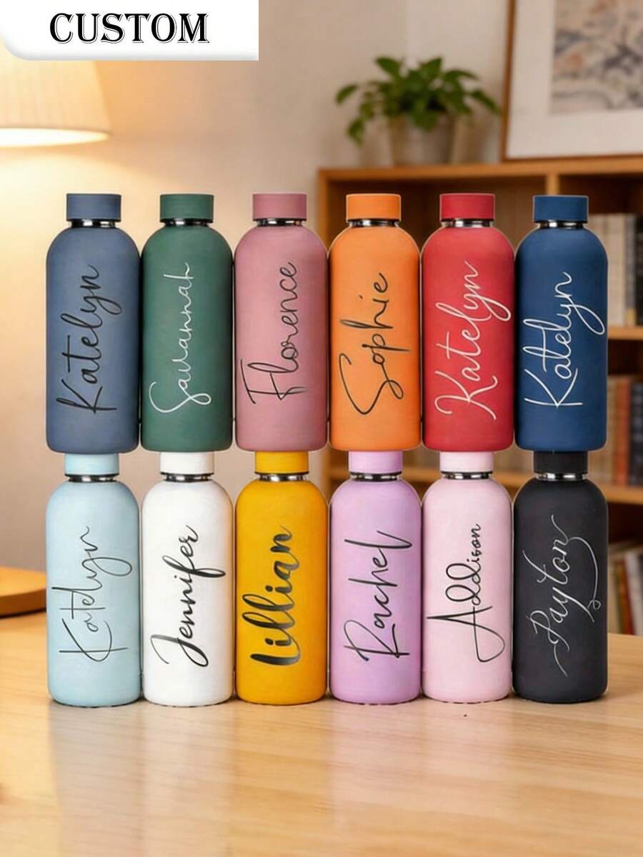 Personalizovana šolja/boca za kafu i sokove od nerđajućeg čelika, sportska boca za vodu, 500ml/17oz