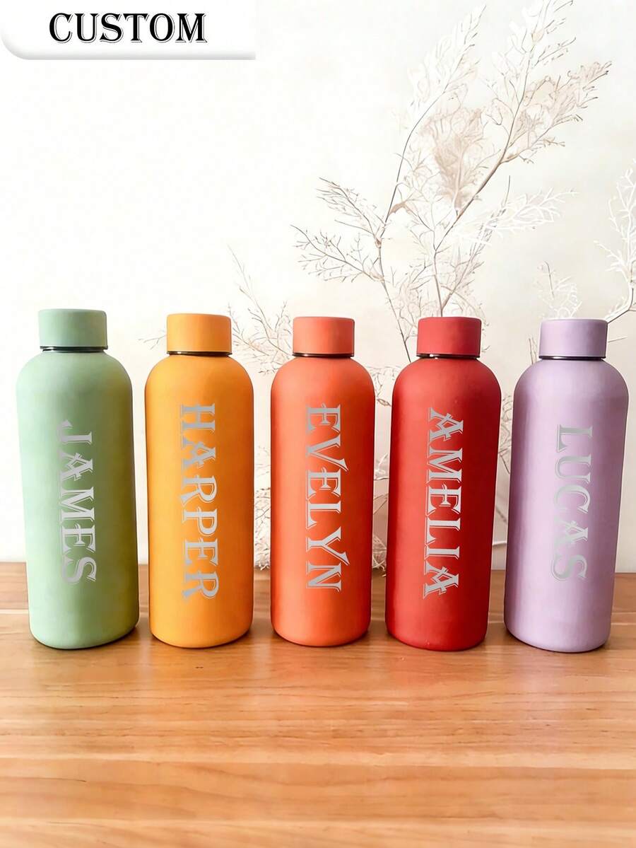 Personalizovana šolja/boca za kafu i sokove od nerđajućeg čelika, sportska boca za vodu, 500ml/17oz