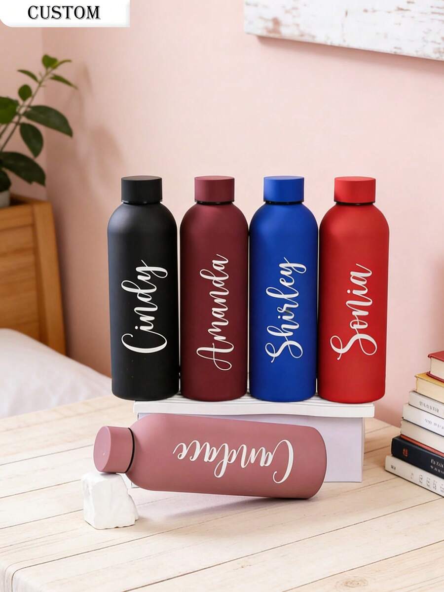 Personalizovana šolja/boca za kafu i sokove od nerđajućeg čelika, sportska boca za vodu, 500ml/17oz