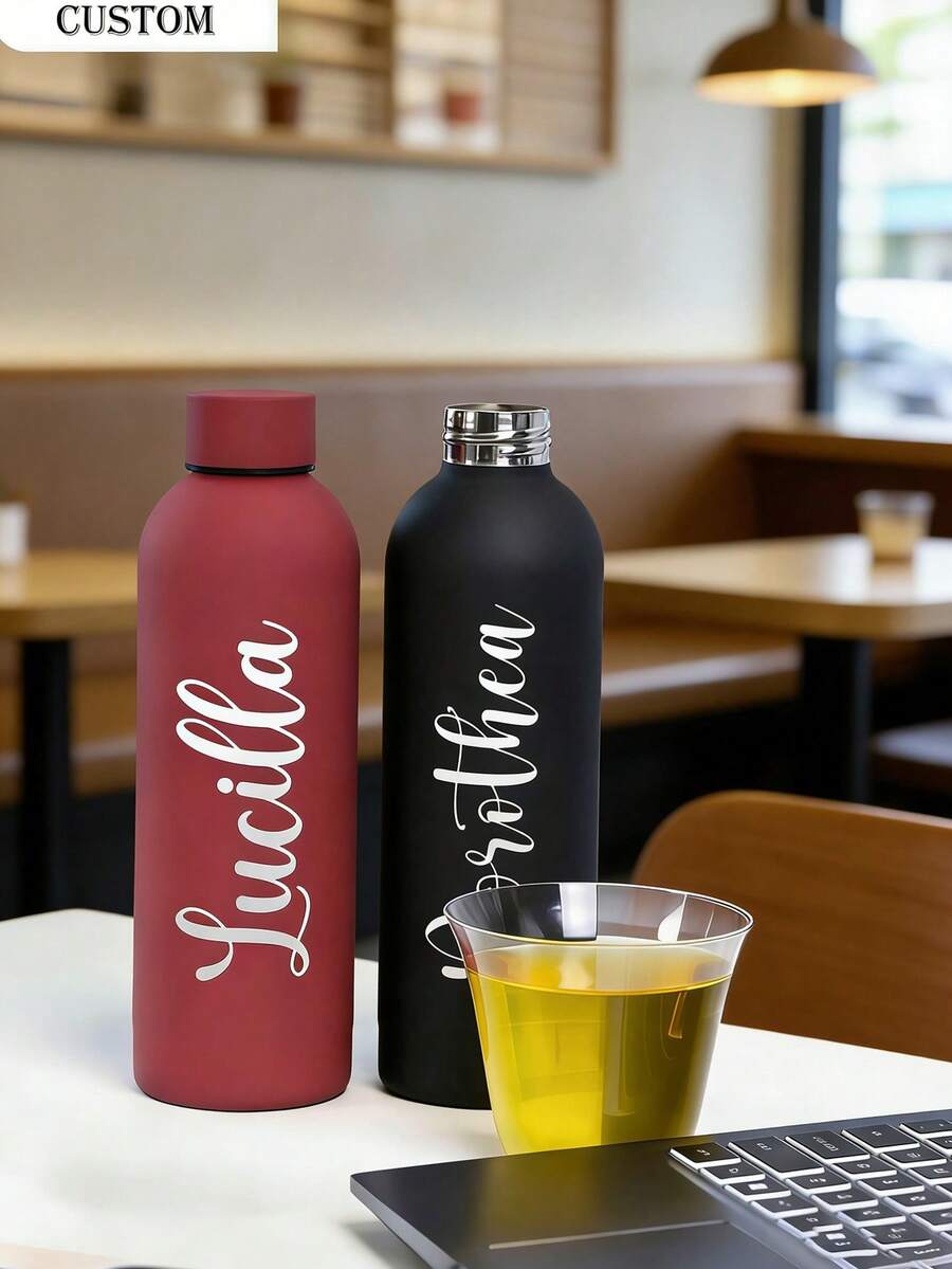 Personalizovana šolja/boca za kafu i sokove od nerđajućeg čelika, sportska boca za vodu, 500ml/17oz