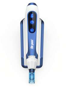 Dr.pen Dr. Pen A11 Professional Beauty Pen Set, With 2 Cartridges Or 1 Pack Of 10 Replacement Needles, LED Display, 6 Adjustable Speeds, Intelligent Charging Base, Ergonomic Design, Easily Create Smooth And Radiant Skin At Home