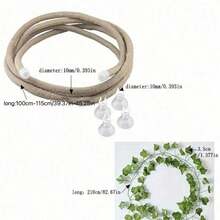 Reptile Jungle Climbing Set - Flexible Vines And Leaves With Suction Cups, For Habitat Decor - Durable Material For All Seasons - Ideal For Chameleons, Lizards, Geckos To Climb