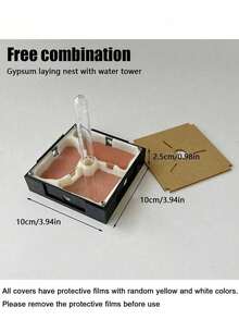 Infinite Expansion Ant Farm Acrylic Ant Nest With Feeding Area Gypsum Pet Ant Hill Workshop Ant House Moisturizing Water Tower Education Ant Feeding Box And Children's Workshop Perfect Gift For Entomologists