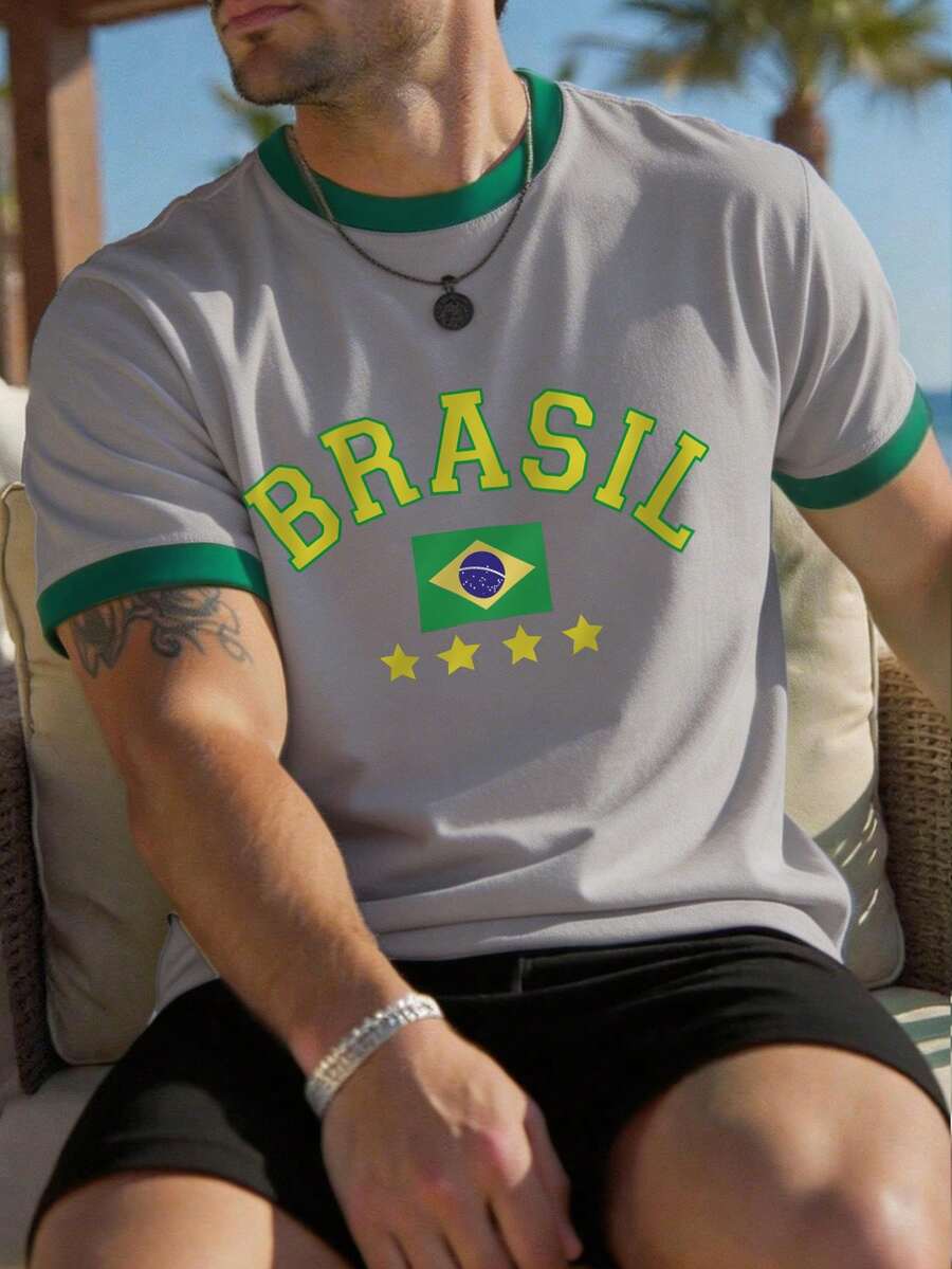 Muška  Brazil fudbalska majica kratkih rukava