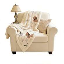 Milk Velvet Warm Blanket, Thick Flannel Throw Blanket, Double-Sided Plush Blanket For Office Nap, Home Sofa Use In Winter