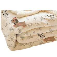 Milk Velvet Warm Blanket, Thick Flannel Throw Blanket, Double-Sided Plush Blanket For Office Nap, Home Sofa Use In Winter