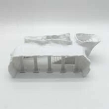 White Roman Column Palace Shaped Aquarium Decor Cave
