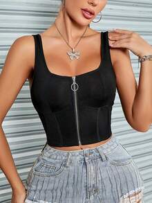 Sexy Fashionable Versatile Solid Color Asymmetric Ruffle Strap Top, Suitable For Parties And Gatherings, New Spring/Summer Casual Black