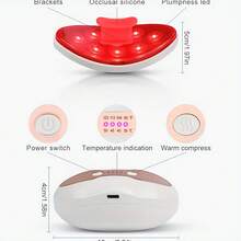 650mAh Electric Lip Plumper, LED Heated Portable Lip Protector, Rechargeable Lip Enhancer Pump With Eye Protection Function