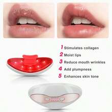 650mAh Electric Lip Plumper, LED Heated Portable Lip Protector, Rechargeable Lip Enhancer Pump With Eye Protection Function