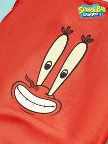 SpongeBob SquarePants | PETSIN 1pc Cute Long Eyed White Tooth Print Red Pet Vest