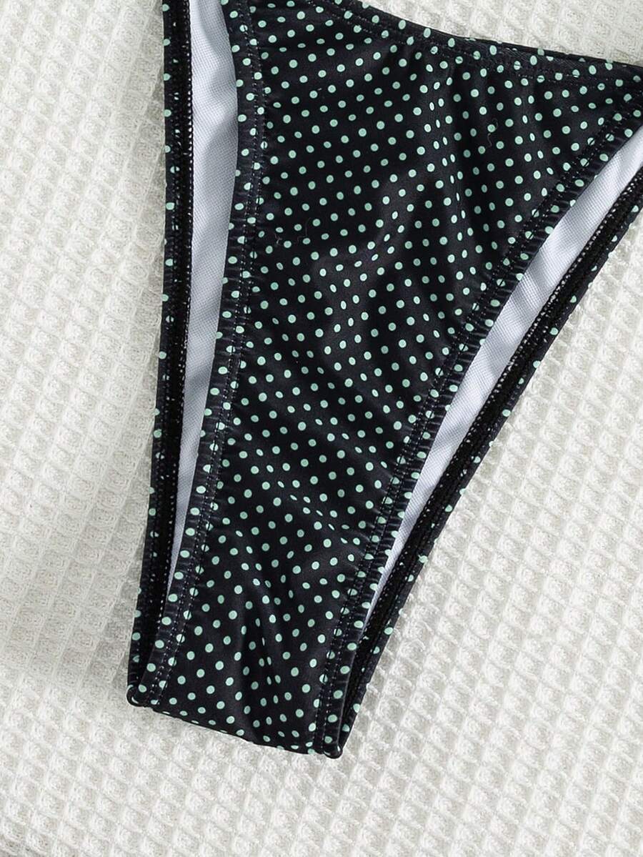 Ženski Seksi Roze i Žuti Karirani Bikini Set sa Volanima