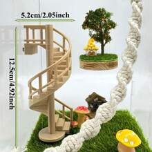 Magnetic Base Jumping Spider Climbing Spiral Staircase, Spider Climbing Ladder, Hermit Crab Habitat Decor