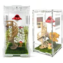 Magnetic Base Jumping Spider Climbing Spiral Staircase, Spider Climbing Ladder, Hermit Crab Habitat Decor