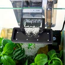 Aquarium Water Flow Baffle Diffuser, Fish Tank Filter Flow Controller, Aquarium Accessories, Provides Calm Water Flow For Betta Fish And Floating Plants, Open-Top Waterfall Effect, Helps Maintain Calm Water Surface And Slow Water Flow, Suitable For HOB Filters And Most Hang-On-Back Filters