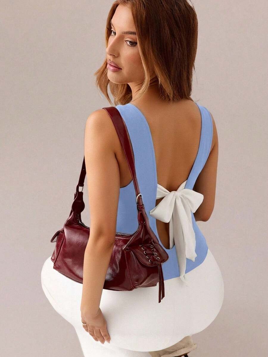 Ženski Crno-Beli Tank Top