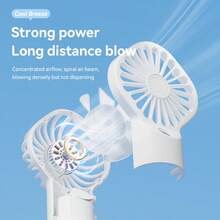 OBOVAY Portable Handheld Mist Fan, Can Be Worn Around Neck Or Used As Desktop Humidifying Fan, 4 Wind Speed Levels, 800mAh Battery