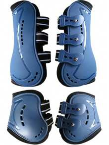 High Elastic Breathable Horse Leg Protectors, Shock-Absorbing & Wear-Resistant PU Riding Boots, Battery-Free Equestrian Gear Providing Comprehensive Leg Protection For Horses, Balancing Quality, Durability And Comfort For Safer And More Relaxed Riding
