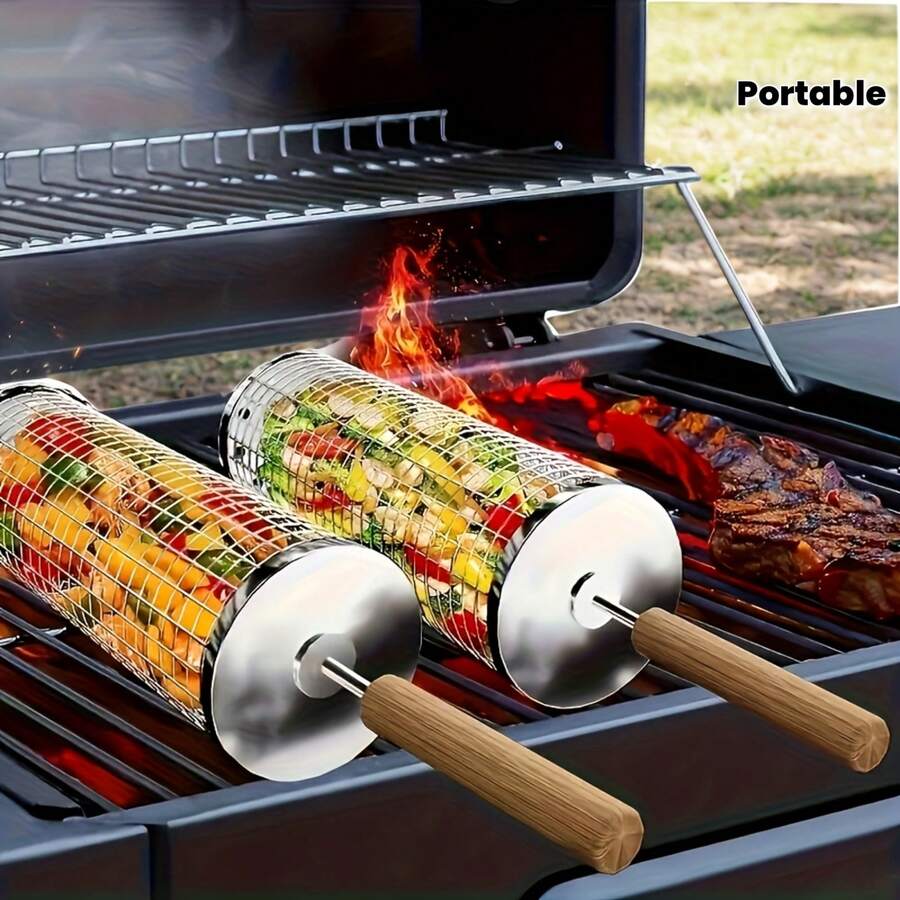 2 komada set za roštilj od nerđajućeg čelika