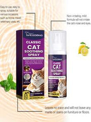 YEGBONG 1pc/50ml/60ml Pet Cat Calming Spray, Gentle Formula To Relieve Scratching, Urine Marking Behavior, Quickly Soothes Cat's Emotions And Reduces Stress And Anxiety, Spray On Cat's Environment And Objects