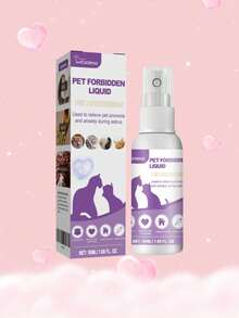 YEGBONG 1pc/50ml/60ml Pet Cat Calming Spray, Gentle Formula To Relieve Scratching, Urine Marking Behavior, Quickly Soothes Cat's Emotions And Reduces Stress And Anxiety, Spray On Cat's Environment And Objects