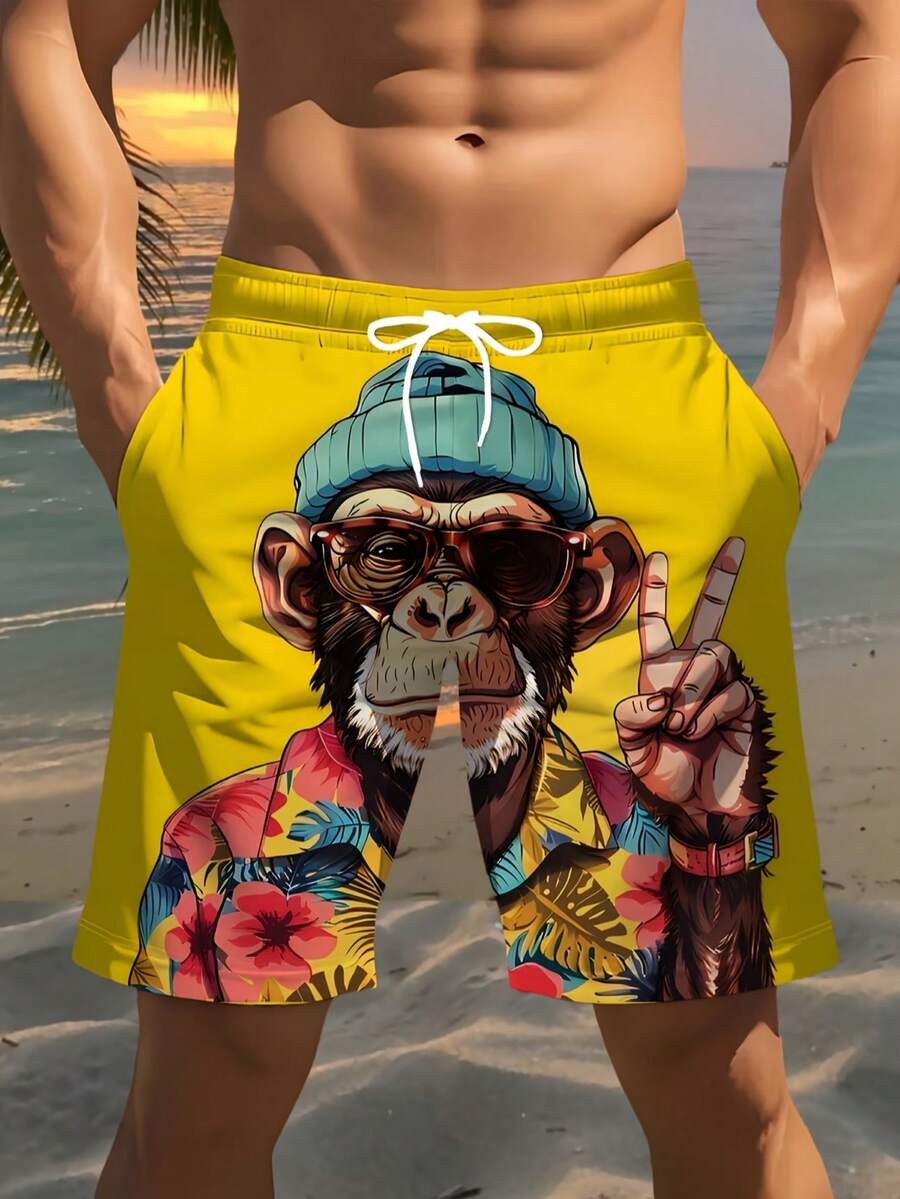 Muški šorts za plažu  sa 3D printom