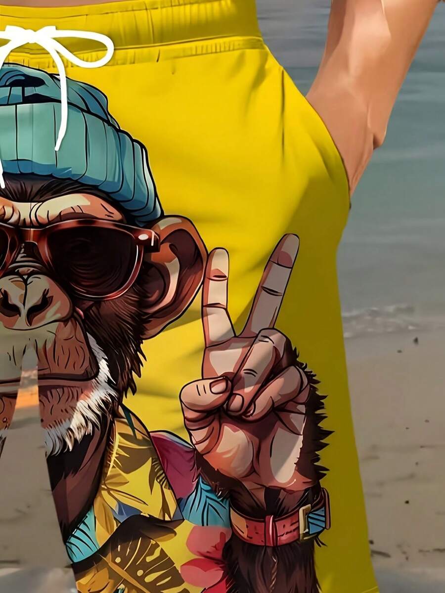 Muški šorts za plažu  sa 3D printom