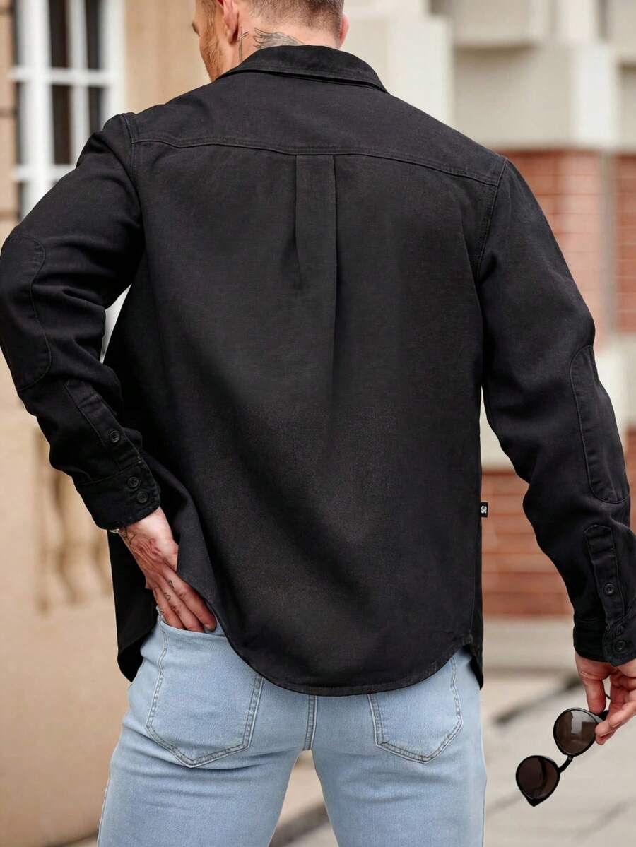 Muška ležerna streetwear teksas košulja dugih rukava
