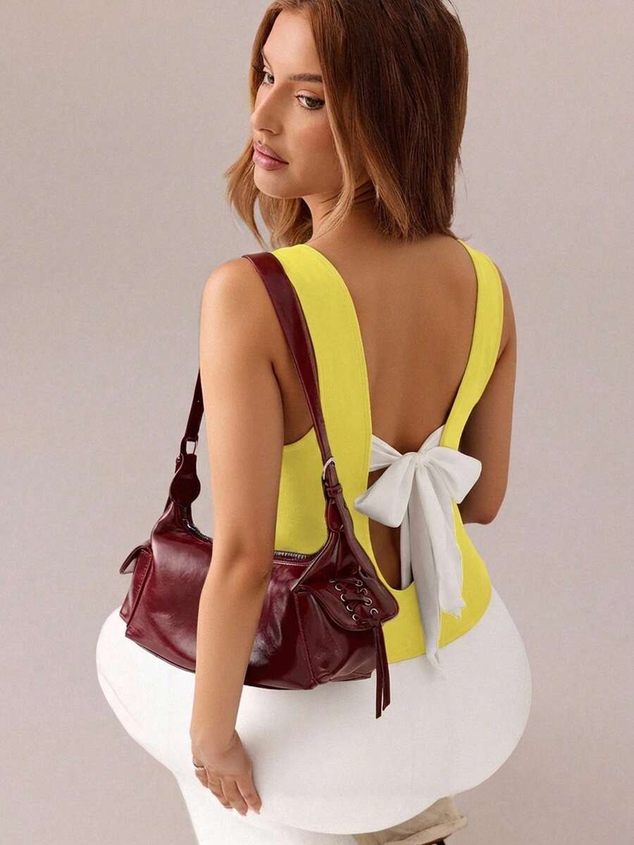 Ženski Crno-Beli Tank Top
