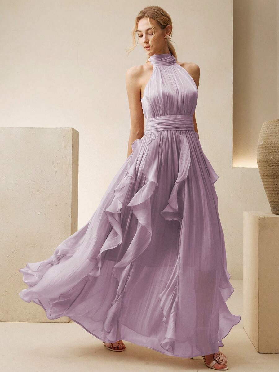 Ženska elegantna haljina bez rukava