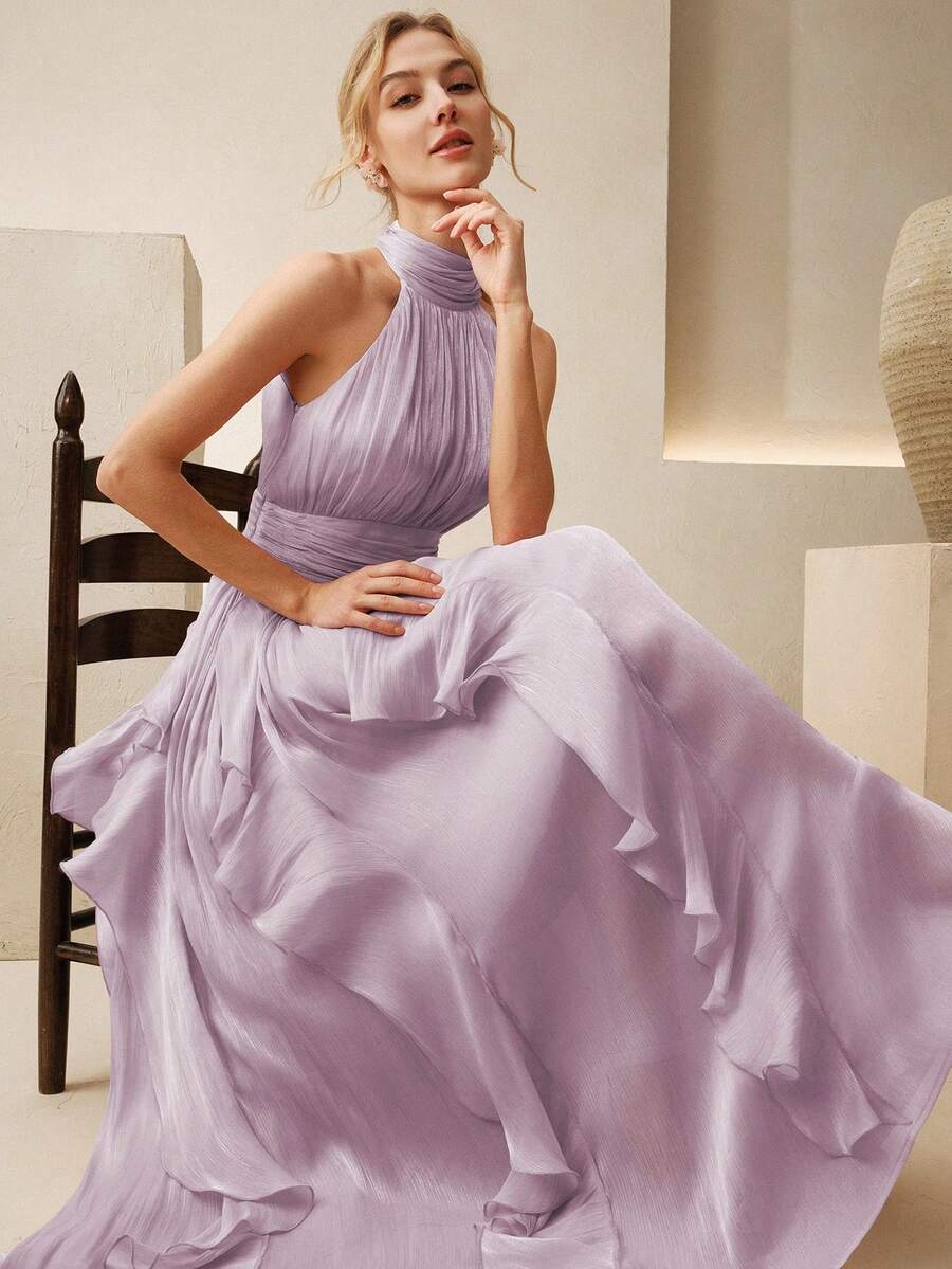 Ženska elegantna haljina bez rukava