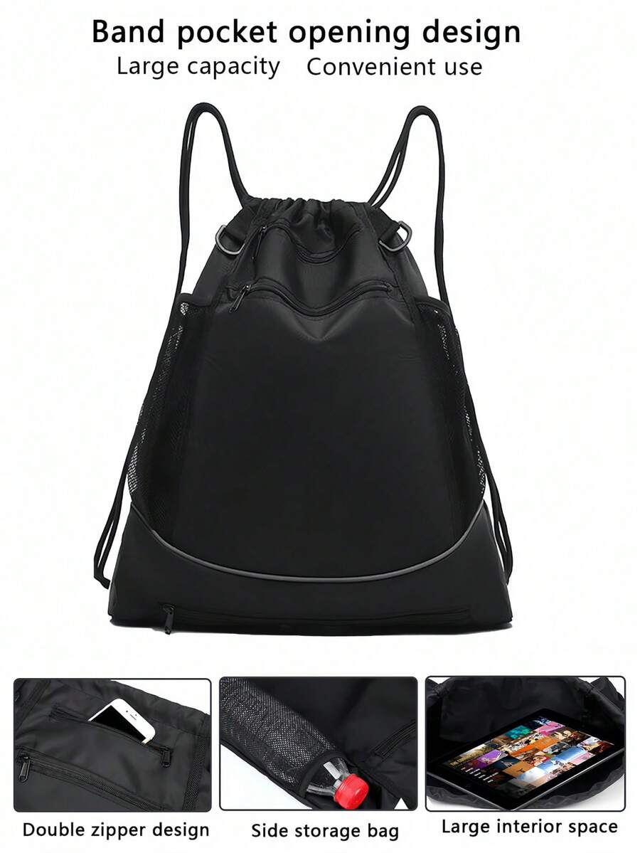 Multifunkcionalni sportski ranac sa mrežastom torbom na pertle