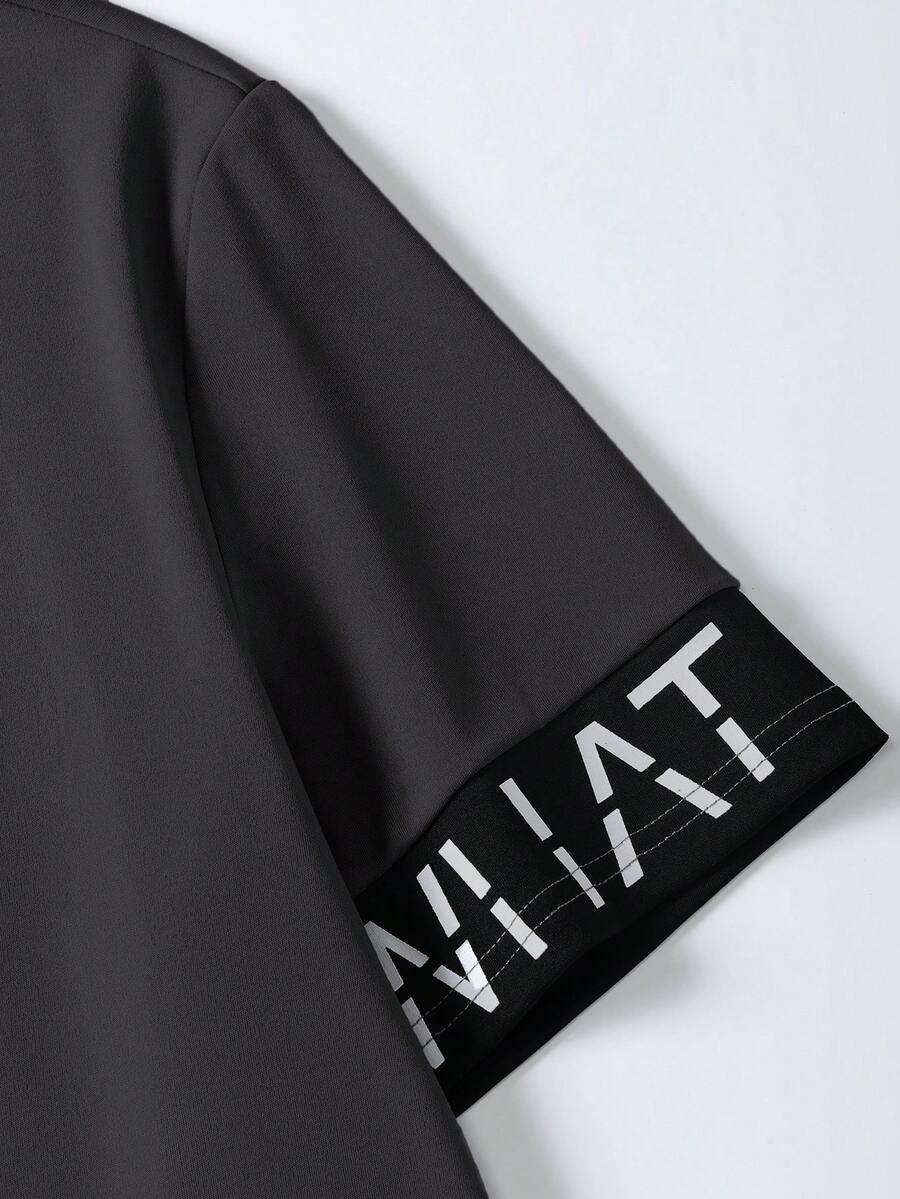 Muški ležerni set kratkih rukava i šorts, minimalistička moda