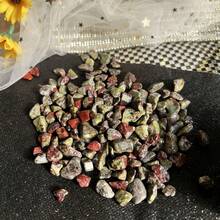 100g Small Pack, Dragon Blood Stone Chips, Aquarium Gravel Decorative Pebbles, Glass Container Craft Filler