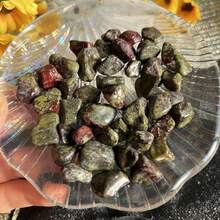 100g Small Pack, Dragon Blood Stone Chips, Aquarium Gravel Decorative Pebbles, Glass Container Craft Filler