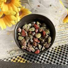 100g Small Pack, Dragon Blood Stone Chips, Aquarium Gravel Decorative Pebbles, Glass Container Craft Filler