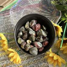 100g Small Pack, Dragon Blood Stone Chips, Aquarium Gravel Decorative Pebbles, Glass Container Craft Filler
