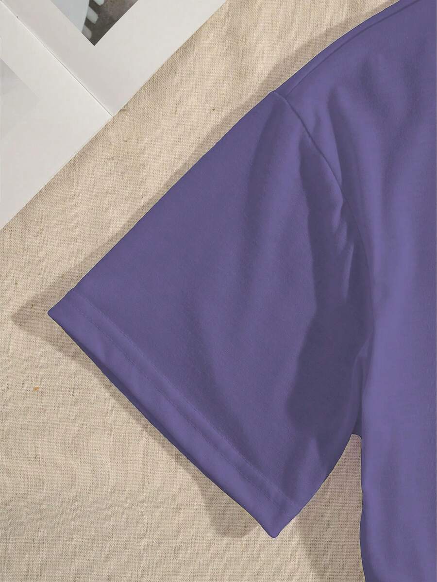 Ženska mekana svestrana majica sa elegantnim printom slova "MILANO ITALIJA"