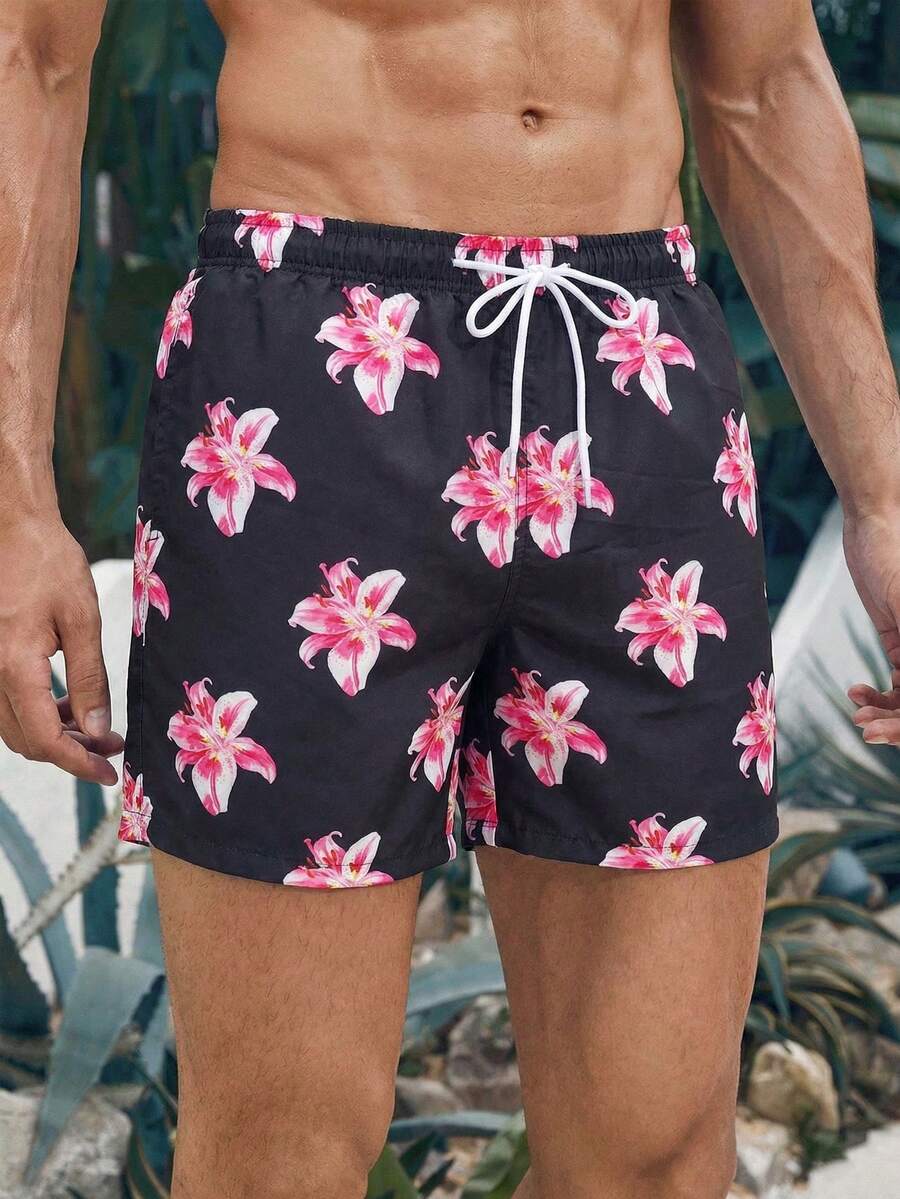 Muški šorts za plažu u kontrastnim bojama za odmor