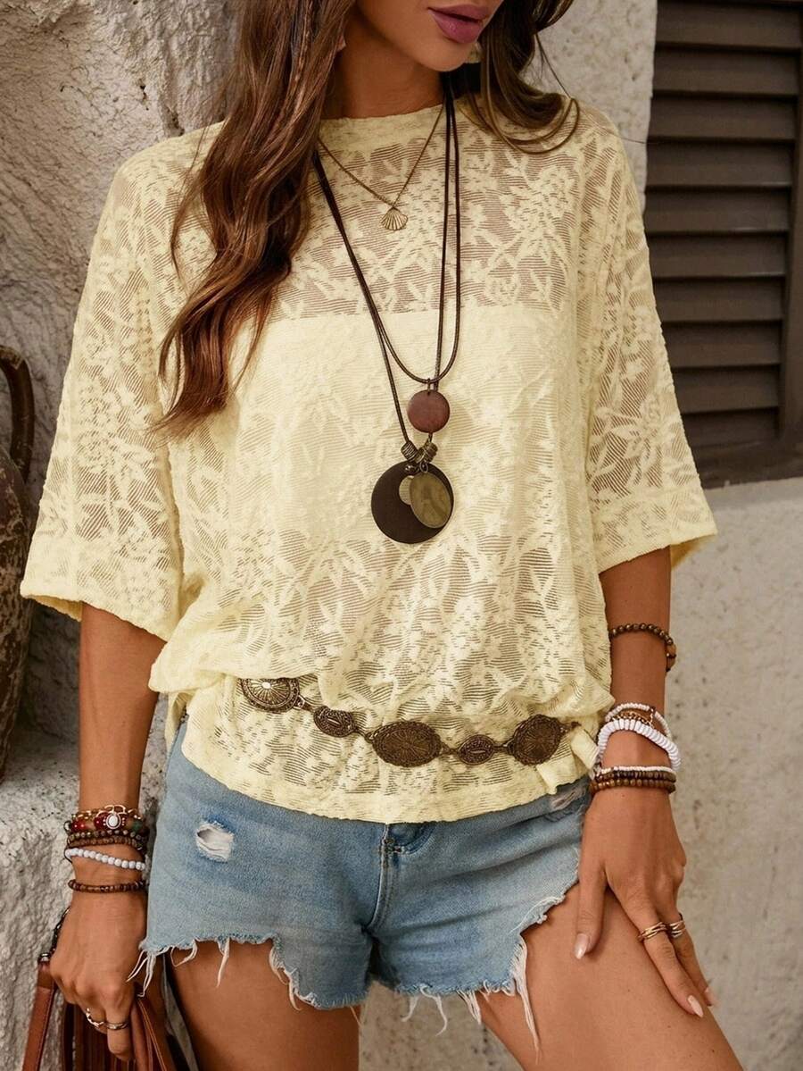 Ženska Casual Boho Majica sa Kratkim Rukavima