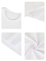 Women's Gradient Smiling Face Print T-Shirt, 100% Cotton Material, Lightweight And Soft, Y2K Rainbow Style White