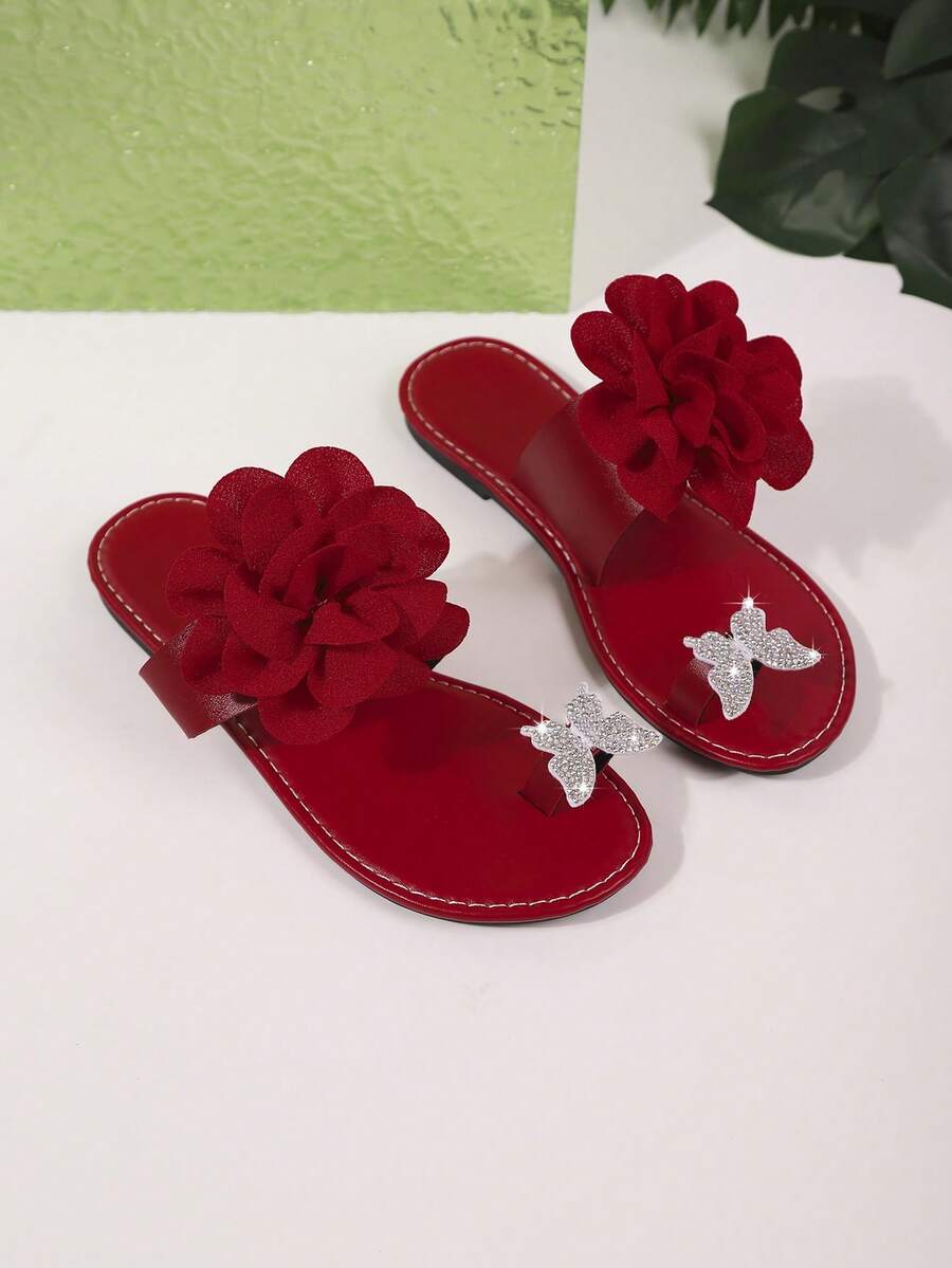 Ženske flip-flop papuče sa dekoracijom