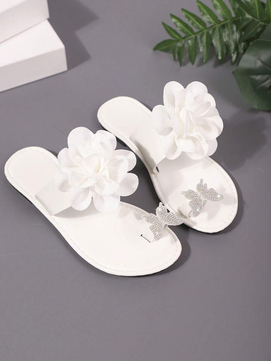 Ženske flip-flop papuče sa dekoracijom