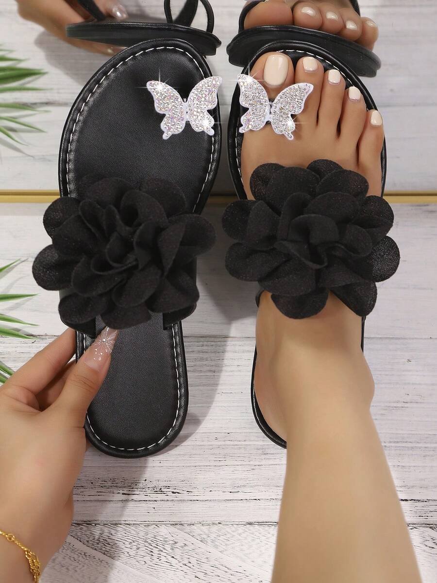 Ženske flip-flop papuče sa dekoracijom