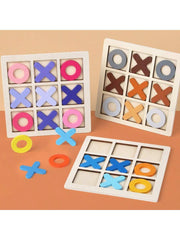 Set drvenih XO igara za decu 14,5 x 14,5 cm,
