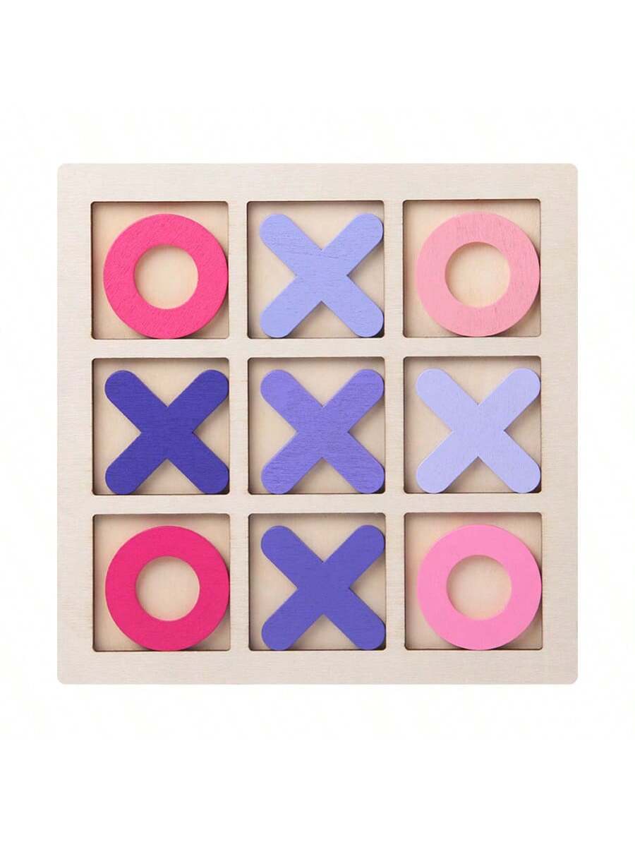 Set drvenih XO igara za decu 14,5 x 14,5 cm,