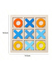 Set drvenih XO igara za decu 14,5 x 14,5 cm,